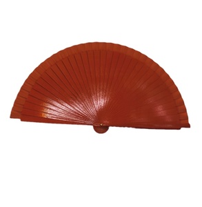 Customizable <b>Folding</b> Fan Solid Color With Printed Design Hand Held Fan Wooden Fan Abanicos De Mano - Product Image 2