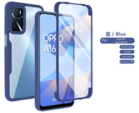Ön ekran filmi arka kılıf 360 derece tam kapak için OPPO A55 A16 REALME 8/8PRO Ralme 8i A9 2020 A92S A74 A93 darbeye dayanıklı çapa