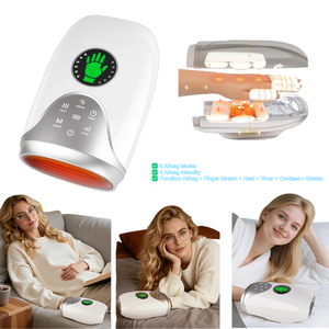 Massaggiatore per Mani con Funzione di Impastamento, Allungamento e Massaggio del Palmo, delle Dita e del Polso, 6 Modalità, 6 Intensità, Calore, Compressione e Vibrazione - Product Image 2