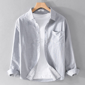 Camicia Giacca Lunga da <span class=keywords><strong>Uomo</strong></span> 2026, Nuova Versione Coreana, Stile Trendy e Comodo per Ufficio e Uomini Eleganti - Product Image 3