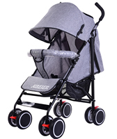Poussette pliable à poignée parapluie pour bébé, cadre en acier à haute teneur en carbone, multicolores, fabriquée en Chine
