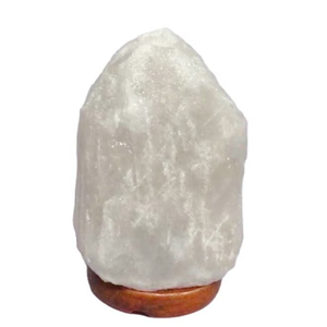 Lampe de sel de l'Himalaya naturelle brute blanche 4-8 kg, lampe de guérison énergétique pour spa et salon CE - Product Image 5