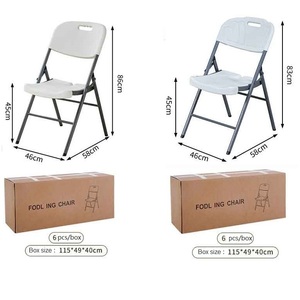 Chaise pliante moderne <span class=keywords><strong>en</strong></span> acier <span class=keywords><strong>blanc</strong></span> et <span class=keywords><strong>plastique</strong></span> pour événements extérieurs, location commerciale, <span class=keywords><strong>jardin</strong></span>, mariage, chambre, <span class=keywords><strong>en</strong></span> fer et métal - Product Image 3