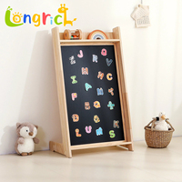 Station d'apprentissage Montessori pour enfants avec rangement pour livres et tableau magnétique créatif