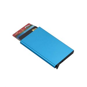 Portefeuille en métal avec logo personnalisé, cadeau d'affaires personnalisé, porte-cartes automatique pour hommes, fabriqué en aluminium - Product Image 3