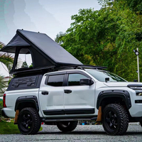 Tente de toit rigide Wild Land en aluminium pour voiture, tente de toit triangulaire pour le camping, Dachzelt