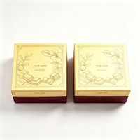 Boîte d'emballage de chocolat personnalisable en gros, recyclable, boîte à bonbons de luxe, boîte d'emballage de chocolat à l'encre de soja