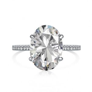 Dylam 925 Belles bagues de fiançailles, bague en argent italienne, bague de mariage rustique, jolies bagues fantaisie en argent sterling avec zircone ronde - Product Image 1