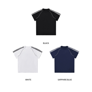 T-Shirt Estiva Personalizzata 240gsm Hasselblad Stripei Stile Street Unisex Manica Corta con Stampa Grafica DTG Serigrafia Oversize - Product Image 6