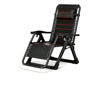 Chaise longue de jardin moderne, chaise inclinable à gravité zéro, <span class=keywords><strong>pliable</strong></span>, légère, portable, pour le voyage, le <span class=keywords><strong>camping</strong></span>, la plage, en métal, Oxford 600D - Product Image 4
