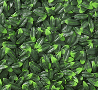 Faux panneaux extérieurs décoratifs clôture d'herbe haie artificielle paysage plante feuille verte panneaux muraux pour la décoration de la maison et de l'hôtel