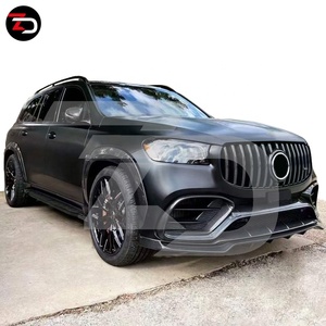 Gran oferta, Kit de carrocería de carbono estilo LAT, labio delantero, parrilla delantera, labio trasero, rueda, arco, alerón superior para Benz GLS clase X167 <span class=keywords><strong>GL63</strong></span> - Product Image 4