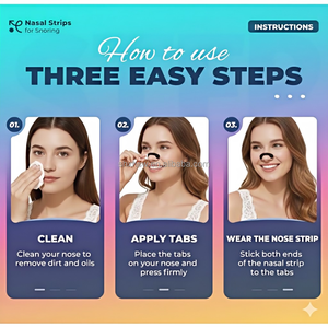 Strisce Nasali Magnetiche Dilatatori Nasali <span class=keywords><strong>per</strong></span> una Migliore Respirazione, Confezione Multiuso <span class=keywords><strong>per</strong></span> la Cura della Respirazione - Product Image 3