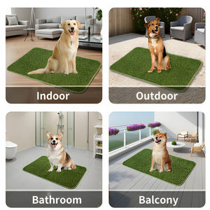 Tapis d'herbe pour chien avec coussin absorbant, bac à litière pour chien en gazon artificiel, plateau imperméable pour porche et <span class=keywords><strong>patio</strong></span>, pour coussinets et pelouse d'entraînement pour chiens - Product Image 6