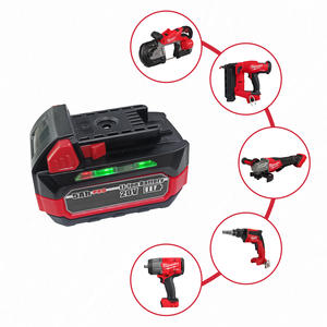 Alternativa para Herramientas Eléctricas, Luz Lateral de Alta Potencia de Dos Colores, Revestimiento de Goma, Paquete de Baterías de 5 Ah Pro 20 V y 15 Celdas - Product Image 3