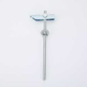 Boulon d'ancrage métrique en acier 12 mm, zingué, filetage grossier, classe 8.8, tête hexagonale - Product Image 1