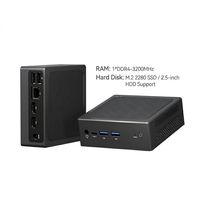 Mini PC Alder Lake N150 CPU 1*DDR4-3200Mhz 1*RJ45 2*USB 3.0 2*USB 2.0 1*Interface d'extension CMOS Système Windows/Linux