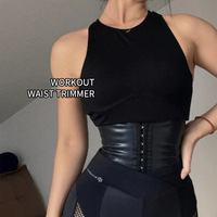 Iron Grip Sports Alltags-Style XS Taillengürtel Dünner Körperformer mit Haken-Dekoration Atmungsaktive Bauchkontrolle Matt-Latex