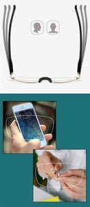 Sparloo-gafas de lectura 9014 de metal <span class=keywords><strong>para</strong></span> hombre, <span class=keywords><strong>lentes</strong></span> de lectura delgadas y cómodas con visión clara, de <span class=keywords><strong>la</strong></span> mejor calidad a granel - Product Image 4