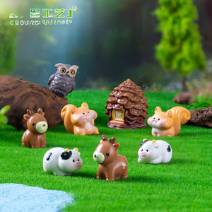 Nuevos accesorios decorativos colgantes para micro-paisajes <span class=keywords><strong>de</strong></span> jardín, con diseño <span class=keywords><strong>de</strong></span> búho, ardilla y animales pequeños, para bricolaje y paisajismo. - Product Image 1