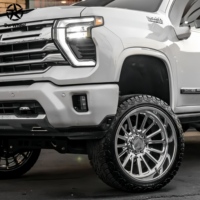 Jantes en alliage forgé pour SUV DW Pickup, 20, 22, 24, 26, 28 pouces, polies, 8x170, 8x180, 8x200 pour Chevrolet Silverado 1500