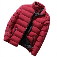 Blouson Bomber Matelassé Noir Automne Manches Longues Col Montant Imperméable Décontracté Rembourrage Polyester Fermeture Éclair