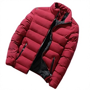 Blouson Bomber Matelassé Noir Automne Manches Longues Col Montant Imperméable Décontracté Rembourrage Polyester Fermeture Éclair - Product Image 6