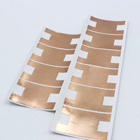 Pita Tembaga Konduktif Perekat Sendiri Pelindung Interferensi Elektromagnetik EMI Tahan Suhu Tinggi Pemotongan dan Pencetakan Die Cutting