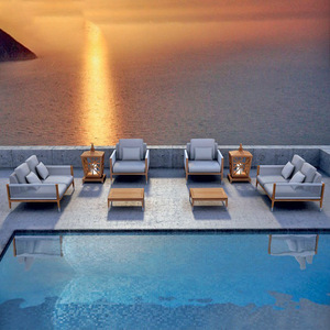 Hot Selling Garden Furniture Lounge Set Villa Leisure Pe <b>rattan</b> Aluminum Alloy <b>Sofa</b> Outdoor Lounge Sectional <b>Sofa</b> Furniture Set - Product Image 6