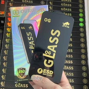 OG ESD ฟิล์มกระจกนิรภัยป้องกันไฟฟ้าสถิตย์, ฟิล์มกันรอยขอบโค้งสำหรับ Samsung S26อัลตร้าสำหรับ <span class=keywords><strong>iPhone</strong></span> 17 Pro Max 18 - Product Image 1