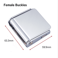 Boucle de ceinture de sécurité en aluminium pour siège d'avion avec sangle en polyester