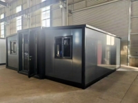 Conteneur mobile préfabriqué étanche 40 pieds 20 pieds, maison extensible 2 chambres, maison préfabriquée portable pour expédition