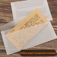 Enveloppes en papier sulfate transparentes, enveloppes claires, enveloppes en papier translucide blanc pour cartes d'invitation de fête, envois de factures
