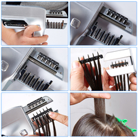 6D Troisième Génération Électronique Intelligente Extension de Cheveux Machine D'extension de Cheveux Sans Soudure Invisible Rapide Extension de Cheveux Y