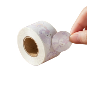 Sticker Custom Print Brand Logo Circle Stickers for <b>Packaging</b> <b>Label</b> Adhesive Vinyl Waterproof Round Sealing <b>Label</b> Sticker Roll - Product Image 1