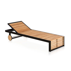 Tumbona de mimbre de diseño moderno para exteriores, hoteles, Villa, playa, piscina, Patio, jardín, lado del mar, tumbona - Product Image 4