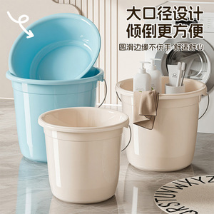 Plastic Bucket Thickened Large Durable For Laundry Shower Storage - Product Image 5