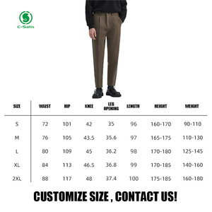 Pantaloni di lana da <span class=keywords><strong>uomo</strong></span> autunno e inverno pantaloni Casual alla moda pantaloni lunghi per il servizio OEM della gioventù disponibili - Product Image 6