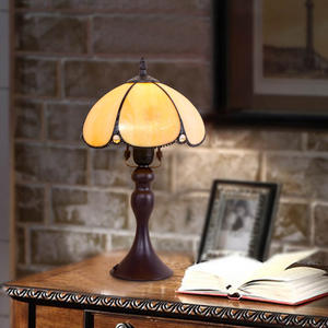 Lampe de table Tiffany de style européen Ouhao pour éclairage décoratif de mariage transfrontalier, luminaires en forme de dôme, éclairage Tiffany - Product Image 6