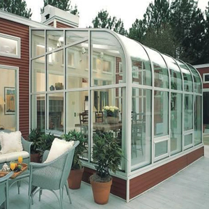 Cadre en acier de véranda résistant aux intempéries toutes saisons, verre trempé pour les loisirs d'hiver, les repas d'<span class=keywords><strong>été</strong></span> - Product Image 2