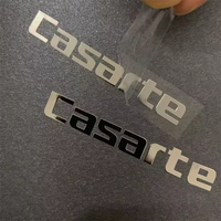 Parche Metálico de Níquel Impermeable, Etiqueta Decorativa Delgada con Logotipo Personalizado, Proceso de Electroformado