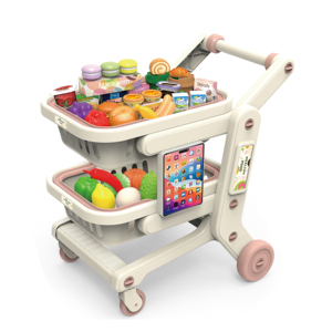 Jouets de <span class=keywords><strong>cuisine</strong></span> <span class=keywords><strong>pour</strong></span> enfants : maison de jeu, chariot de supermarché, et <span class=keywords><strong>tablette</strong></span> interactive <span class=keywords><strong>pour</strong></span> une expérience culinaire amusante - Product Image 1