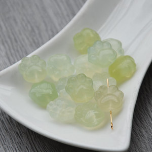 Breloques en jade en forme de patte de chat, sculptées à la main, pour la fabrication de bijoux, accessoire cadeau - Product Image 3