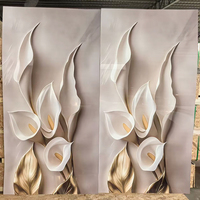 Feuille de marbre en PVC moderne pour hôtels, ignifuge, design d'intérieur, panneau mural en PVC plastique WPC, feuille de marbre en PVC