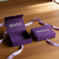 Boîtes cadeaux personnalisables en forme de livre, plusieurs couleurs, double porte, logos, estampage à chaud, impression quadricolore, carton gris épais magnétique