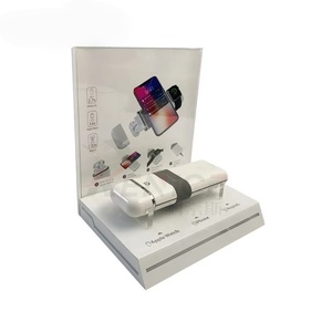 Exhibidor de Acrílico Blanco para Power Bank con Luz LED, Soporte en Forma de L de Perspex para Accesorios de Teléfono, Exhibidor para Tienda - Product Image 3