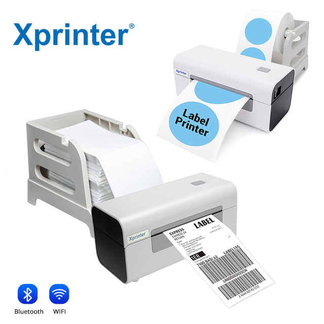 Xprinter XP-D465B High Performance Clothing Label Printer Compatible With TSPL EPL ZPL Wireless Shipping Label Printer