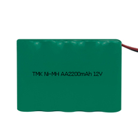 AA2200mAh NiMH 12V Batterie pour appareils Iot pour appareils ménagers Jouets électriques Kits de bricolage Système d'alarme Radio sans fil
