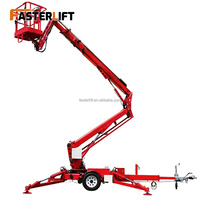 Certifié CE 10 ~ 20m 200kg Charge Haut de Gamme Ciel Hydraulique Remorque Petite Araignée Remorquable Boom Lift pour Arbre de Travail
