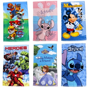 Serviette <span class=keywords><strong>de</strong></span> <span class=keywords><strong>plage</strong></span> en coton 40x65 cm, motif dessin animé imprimé, serviette <span class=keywords><strong>de</strong></span> sport et <span class=keywords><strong>de</strong></span> natation, toutes saisons, avec sac, pour adultes et enfants, <span class=keywords><strong>sortie</strong></span> d'usine - Product Image 1